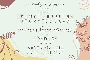 Lovely Dream-Beautiful Calligraphy Font