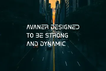 avaner sans serif font