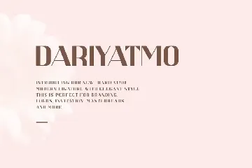 DARIYATMO SANS SERIF FONT