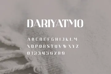 DARIYATMO SANS SERIF FONT