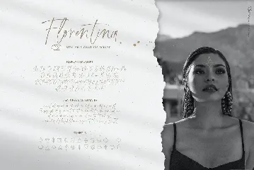 Florentina font signature script