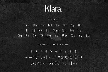 KLARA - Elegant Sans Serif Font