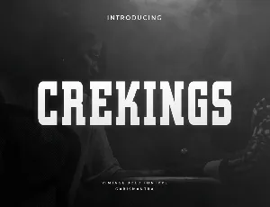 Creakings font