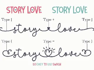 Story Love Font Trio