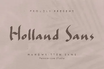 Holland Sans Handwritten Sans Font