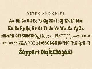 Retro and Chips Display Font
