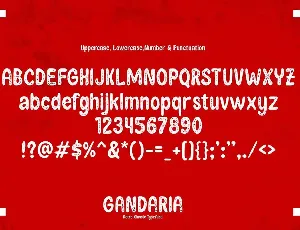 Gandaria - Retro Classic Typeface font