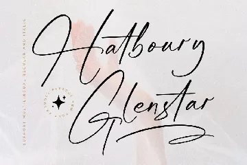 Hatboury Glenstar New Font Script