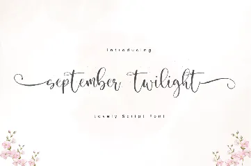 September Twilight font