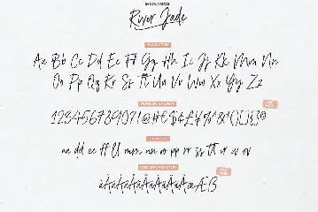 River Jade, Signature Font & Logos