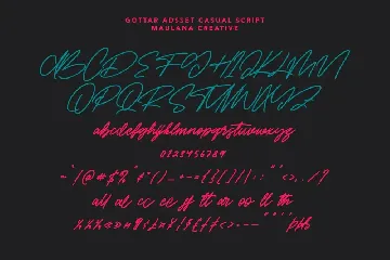 Gottar Adsset Signature Brush Font