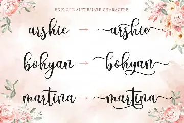 Breyhana - Romantic Script Font