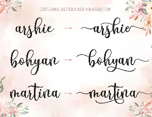 Breyhana - Romantic Script Font