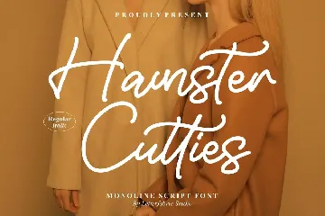 Hamster Cutties Monoline Script Font