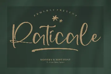 Raticale Modern Script Font