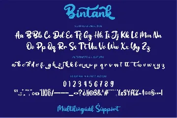 Bintank font