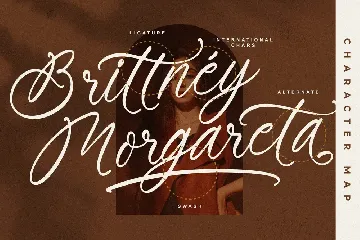 Brittney Morgareta Signature Script Font