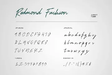 Redmond Fashion Handwritten Script Font