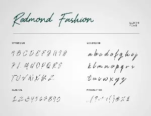 Redmond Fashion Handwritten Script Font