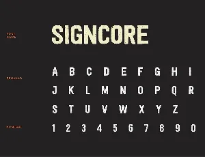 Signcore Sans Serif Texture Font