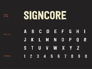 Signcore Sans Serif Texture Font