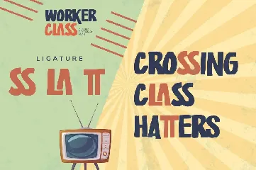 Worker Class  - Classic Boldmark Font