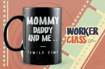 Worker Class  - Classic Boldmark Font