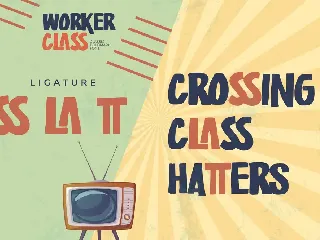 Worker Class  - Classic Boldmark Font