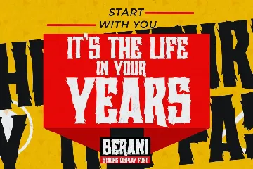 BERANI - Strong Display Font