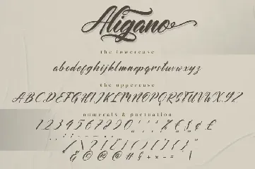 Aligano - Swash Font