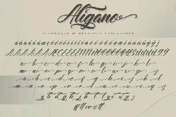 Aligano - Swash Font