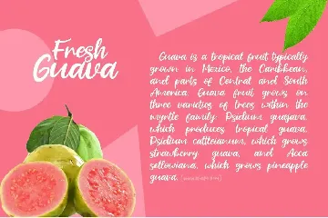 Fresh Guava font