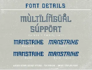 Manstrike - Sport Font