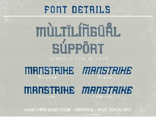 Manstrike - Sport Font