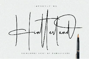 Hintterland Signature Font