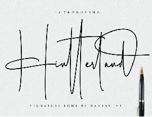 Hintterland Signature Font