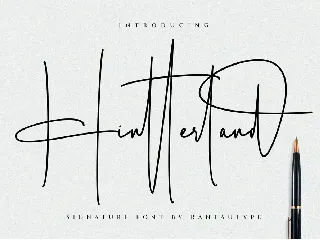 Hintterland Signature Font