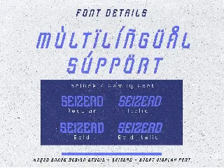 Seizerd - Sport Font