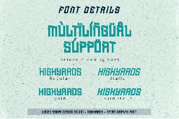 Highyards - Sport Font