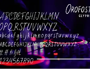 Orofost - Casual Handwritten Font