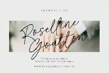 Rosethine font