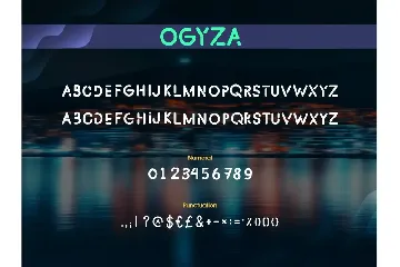 Ogyza font