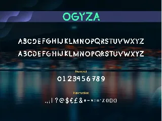 Ogyza font