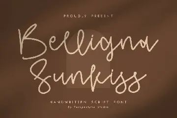 Belligna Sunkiss Handwritten Script Font