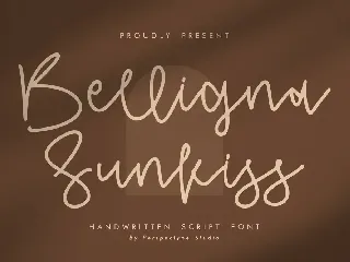 Belligna Sunkiss Handwritten Script Font