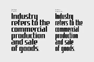 Uphead | Industrial Font