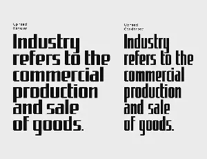 Uphead | Industrial Font