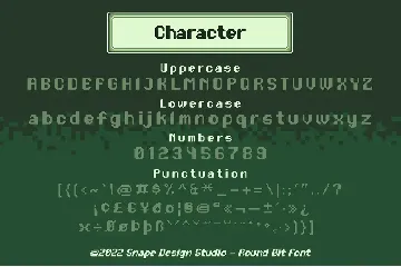 Round Bit - Pixel Font