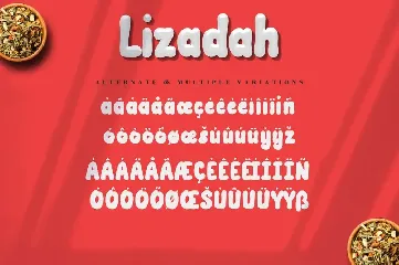 Lizadah - Bubble Font