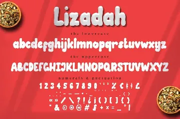 Lizadah - Bubble Font